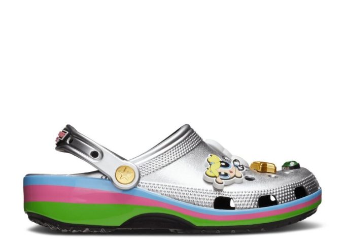 Die Powerpuff Girls x Classic Clog „Metallic Silver“