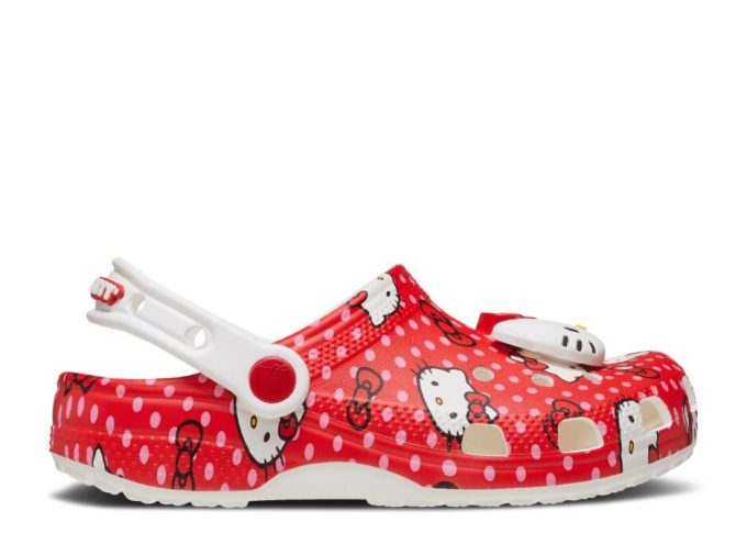 Hello Kitty x Classic Clog Kids „Rote Punkte“