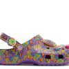 Lisa Frank x Classic Clog „Neon Purple Multi Hearts“