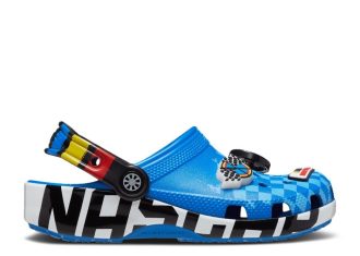 Nascar x Classic Clog Kids „Bright Cobalt“