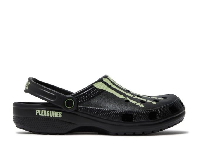 Pleasures x Classic Clog „Skelett – Im Dunkeln leuchtend“