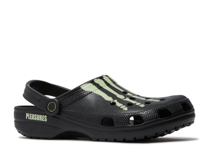 Pleasures x Classic Clog „Skelett – Im Dunkeln leuchtend“