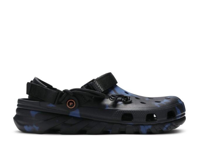 Post Malone x Duet Max Clog „Blue Camo“