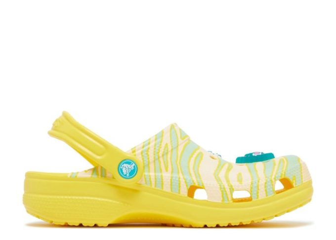 Ron English x Classic Clog Kids „Party Animals – Zebra Lemon“